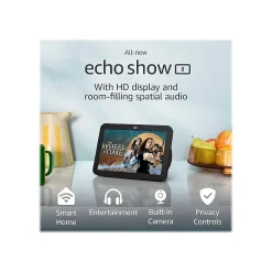 Amazon Echo Show 8 (3rd Gen) 8" Smart Display, Charcoal (B0BLS3Y632)