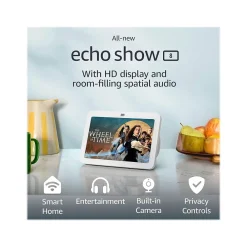 Amazon Echo Show 8 (3rd Gen) 8" Smart Display, Glacier White (B0BLS3QJTX)