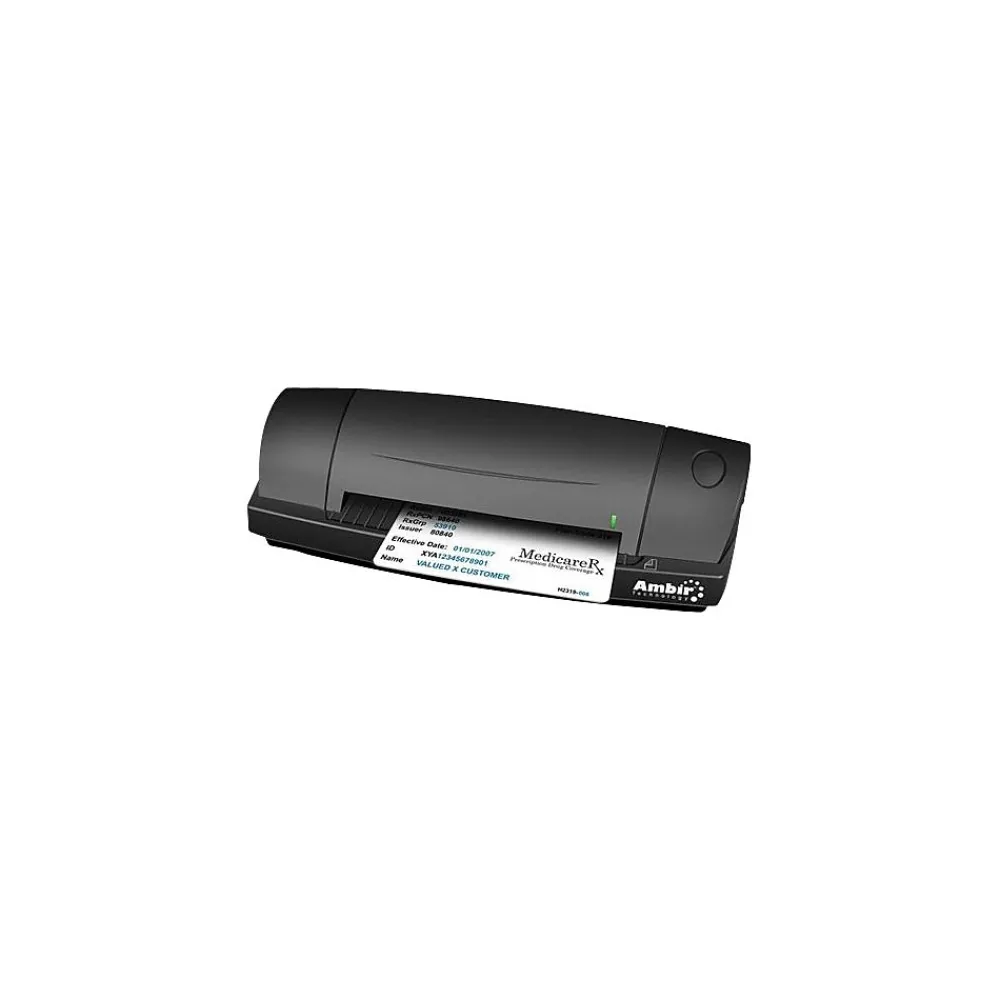 Ambir DS687-AS Portable Sheetfed Portable Scanner, Black