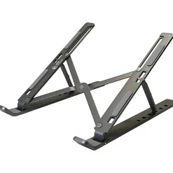 10" x 6" Aluminum Folding Laptop Stand, Dark Gray (AMRNS02DG)<Amer Hot