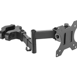 Sale Amer Adjustable Full-Motion Pole Mount Monitor Arm, Up to 32" Monitor, Black (PM111)