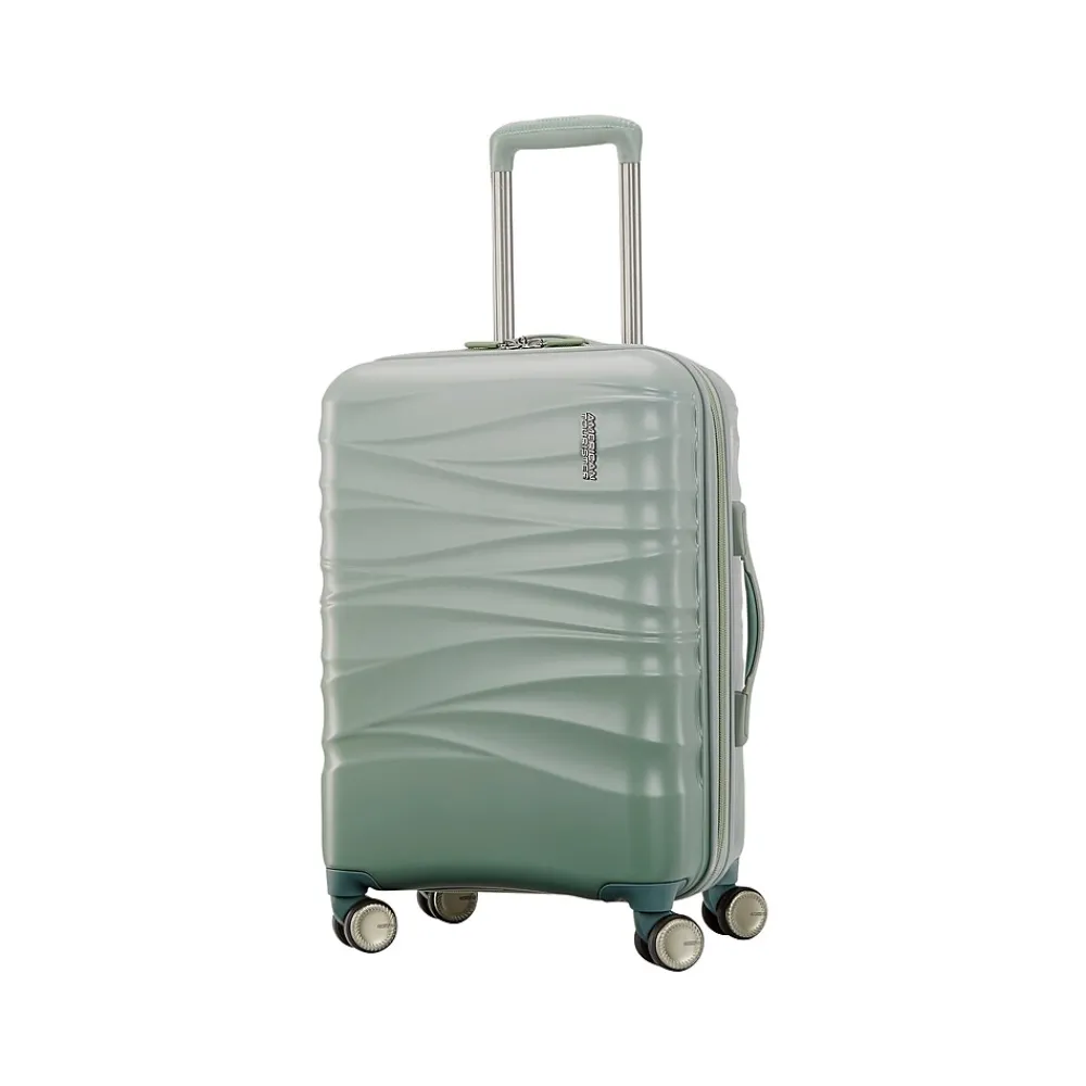 Cascade 22" Hardside Carry-On Suitcase, 4-Wheeled Spinner, Sage Green (143244-2017)<American Tourister