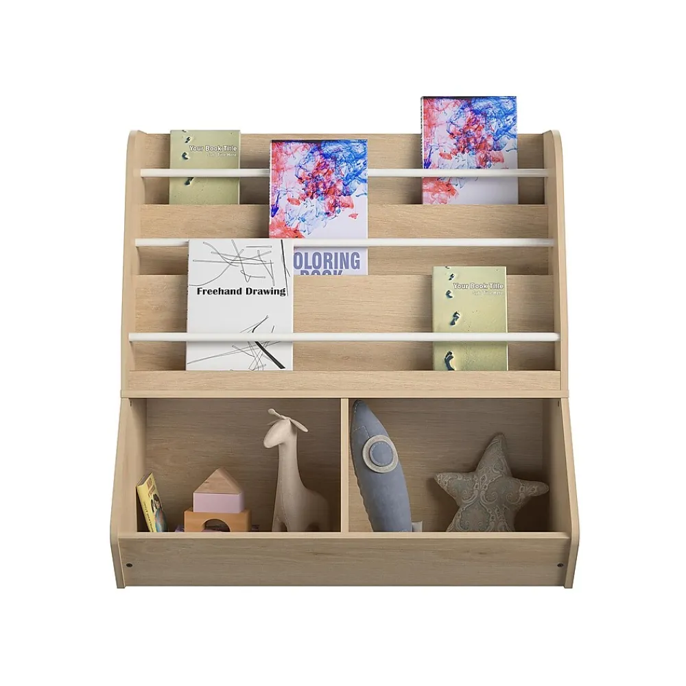 Bookcases*Ameriwood Tyler 36"H 5-Shelf Bookcase, Blonde Oak Particle Board (4947847COM)