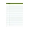 Notepads|Ampad Earthwise Notepads, 8.5" x 11.75", Wide Ruled, White, 50 Sheets/Pad, 12 Pads/Pack (TOP 20-172R)