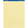 Notepads|Ampad Gold Fibre Notepad, 8.5" x 11.75", Wide Ruled, Canary, 50 Sheets/Pad, 12 Pads (20-064)