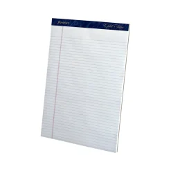 Notepads|Ampad Gold Fibre Notepads, 8.5" x 11.75", Narrow Ruled, White, 50 Sheets/Pad, 12 Pads/Pack (TOP 20-072)