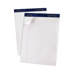 Notepads|Ampad Gold Fibre Notepads, 8.5" x 11.75", Wide Ruled, White, 50 Sheets/Pad, 12 Pads/Pack (TOP 20-070)