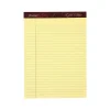 Notepads|Ampad Gold Fibre Notepads, 8.5" x 11.75", Legal Rule, Canary, 50 Sheets/Pad, 12 Pads/Pk (TOP 20-020R)