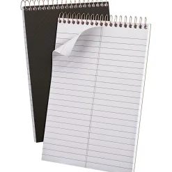 Notepads|Ampad Gold Fibre Steno Pad, 6" x 9", Gregg Ruled, Gray, 100 Sheets/Pad (20-808R)