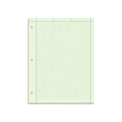 Notepads|Ampad Graph Pad, 8.5" x 11", Graph Ruled, Green Tint, 200 Sheets/Pad (22-144)