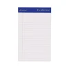 Notepads|Ampad Notepads, 5" x 8", College, White, 50 Sheets/Pad, 12 Pads/Pack (TOP20-304)