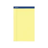 Notepads|Ampad Notepads, 8.5" x 14", Wide Ruled, Canary, 50 Sheets/Pad, 12 Pads/Pack (TOP 20-230)