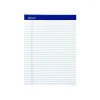 Notepads|Ampad Perforated Notepads, 8.5" x 11.75", Wide Ruled, White, 50 Sheets/Pad, 12 Pads/Pack (TOP 20-360)