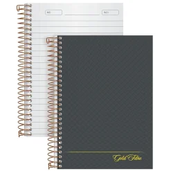 Notebooks|Ampad 1-Subject Professional Notebooks, 5" x 7", College Ruled, 100 Sheets, Gray/Silver (20-803R)