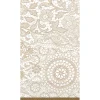 Amscan Delicate Lace Guest Towel, 2-ply, Tan/White, 16 Napkins/Pack, 4/Pack (538523)