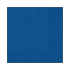 Amscan Lunch Napkin, 2-Ply, Bright Royal Blue, 100 Napkins/Pack, 5 Packs/Carton (600011.105)