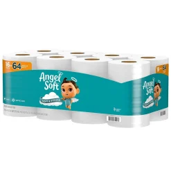 Mega Toilet Paper, 2-ply, White, 320 Sheets/Roll, 16 Rolls/Case (79423/02/01)<Angel Soft Best