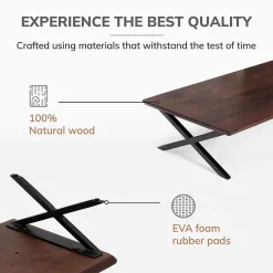 Outlet Anji Mountain Acacia Wood & Metal Monitor Stand, Up to 32