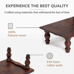 Outlet Anji Mountain Acacia Wood Monitor Stand, Up to 32