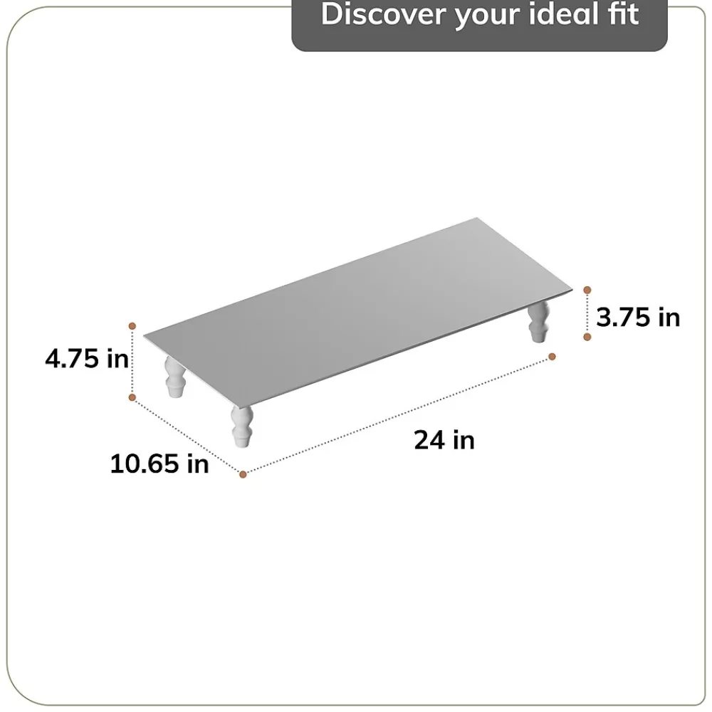 Outlet Anji Mountain Acacia Wood Monitor Stand, Up to 32" Monitor, (MS-WAL-01WAL) Walnut