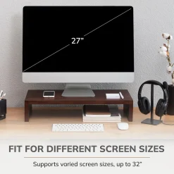 Anji Mountain Mango Wood Monitor Stand, Up to 32