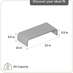 Sale Anji Mountain Mango Wood Monitor Stand with Two USB Ports, Up to 32