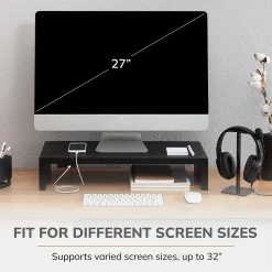 New Anji Mountain Mango Wood Monitor Stand, Up to 32