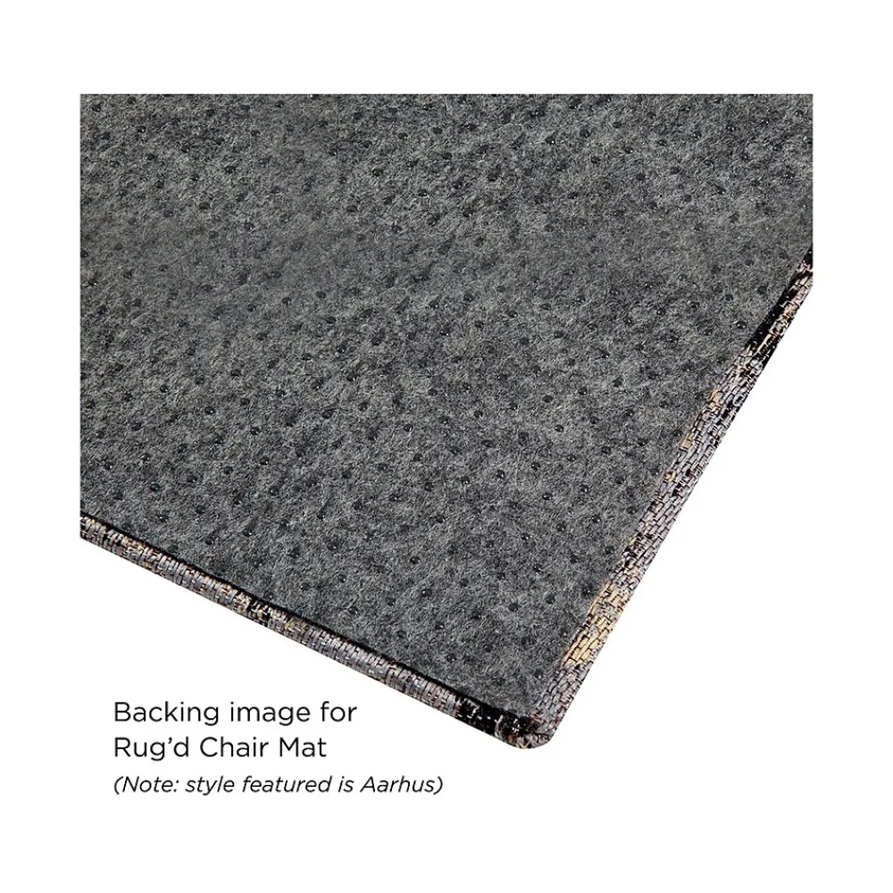 Chair Mats*Anji Mountain Rug'd Beluga Carpet & Hard Floor Chair Mat, 36" x 48", Gray Polyester (AMB9029)