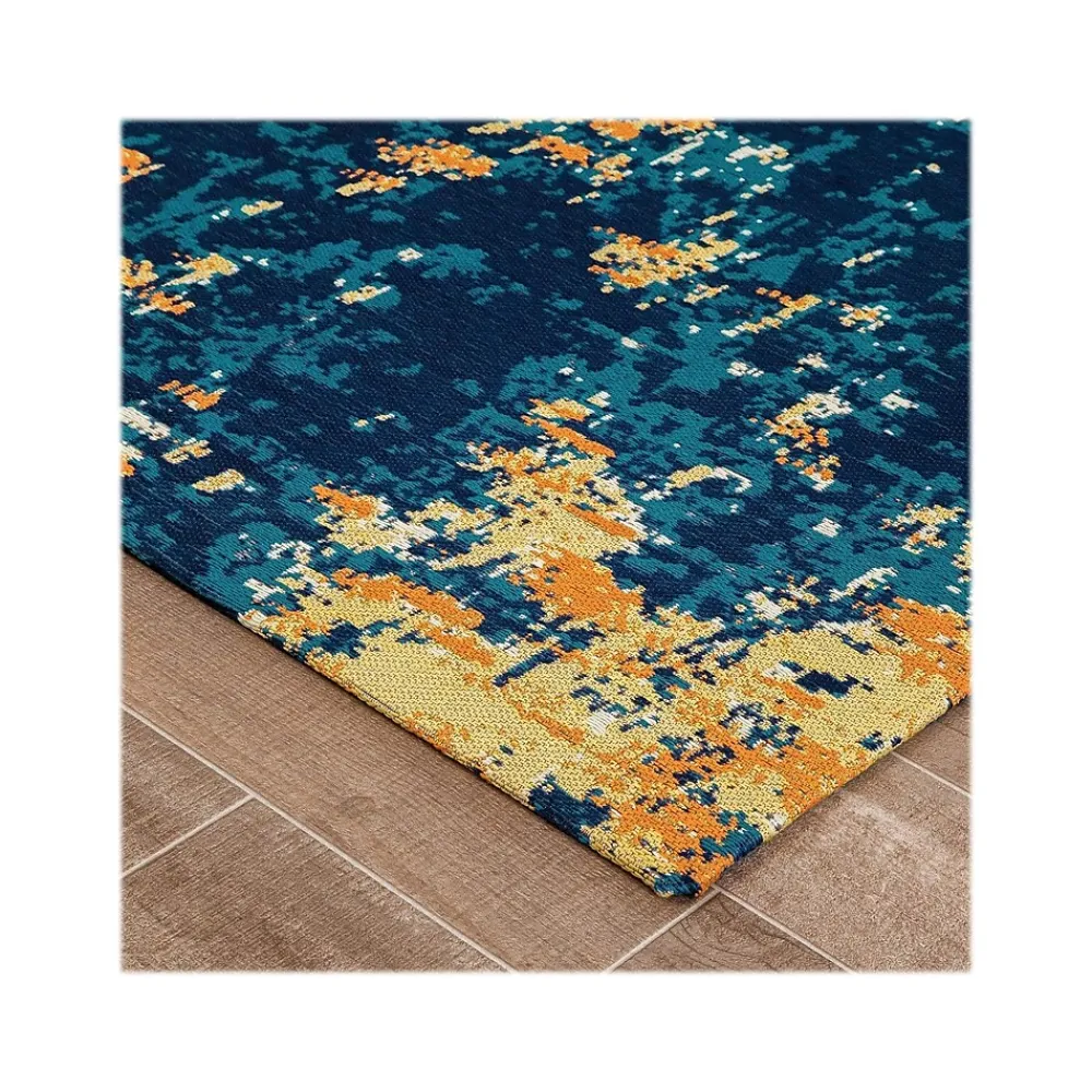 Chair Mats*Anji Mountain Rug'd Bilbao Carpet & Hard Floor Chair Mat, 36" x 48'', Multicolored (AMB9016)