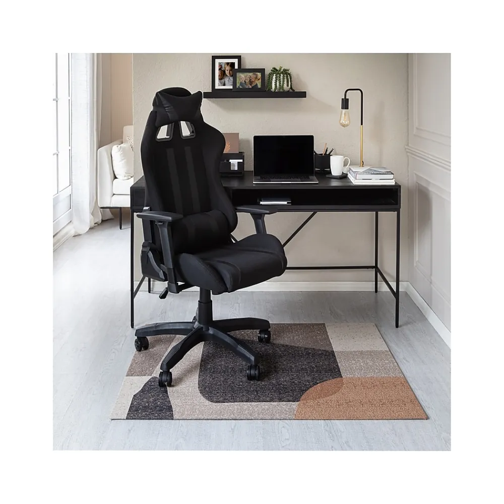 Chair Mats*Anji Mountain Rug'd Jasper Carpet & Hard Floor Chair Mat, 36" x 48", Multicolor Polyester (AMB9036)