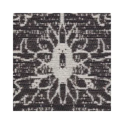 Chair Mats*Anji Mountain Rug'd La Cienega Carpet & Hard Floor Chair Mat, 36" x 48", White/Black Polyester (AMB9032)