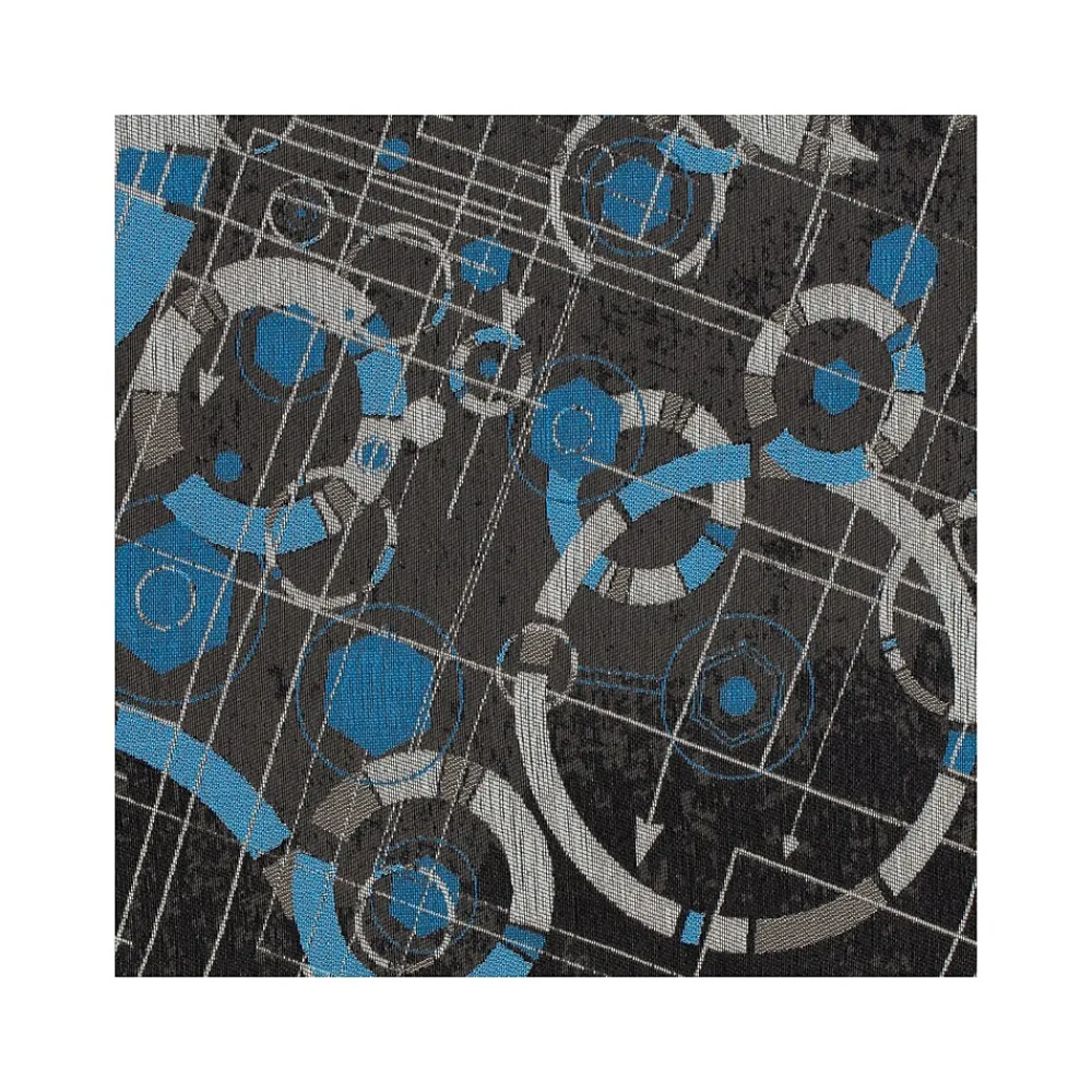 Chair Mats*Anji Mountain Rug'd Refracted Carpet & Hard Floor Chair Mat, 36" x 48", Gray/Blue (AMB9112)