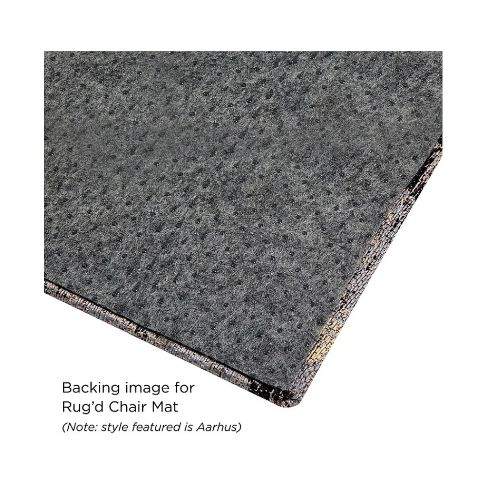 Chair Mats*Anji Mountain Rug'd Refracted Carpet & Hard Floor Chair Mat, 36" x 48", Gray/Blue (AMB9112)