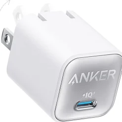 511 Nano 3 GaN USB-C Wall Charger for Multiple Brands, White (A2147J21-1)<Anker Best