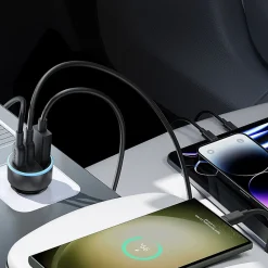 335 USB-C/USB-A Car Charger for Apple/Samsung, Black (A2736H11-1)<Anker Discount