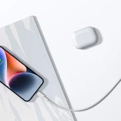 Bio-Braided USB-C Charging Cable, 6 ft., White (A81B6H21-1)<Anker Best