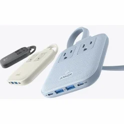 Nano USB-A/USB-C Charging Station, 5 ft., Black (A9129111)<Anker Outlet