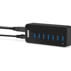 Anker 7-Port USB 3.0 Hub, Black (A7505112)
