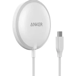 PowerWave 6' MagSafe USB-C Magnetic 7.5W Charging Pad for Apple, White (A2565H21-1)<Anker Online