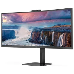 Sale AOC 34" Curved 100 Hz LED Everyday Monitor, Black (CU34V5CW)