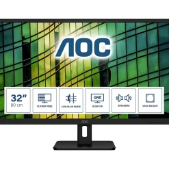 Discount AOC 31.5" LED Monitor, Black (Q32E2N)
