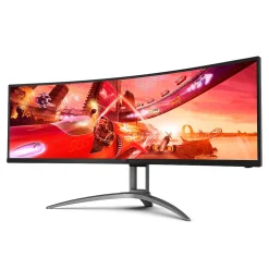 Outlet AOC AGON 49" Curved 4K Ultra HD 165 Hz LCD Gaming Monitor, Black (AG493UCX2)