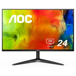 New AOC 24B1H 24" LCD Monitor, Black