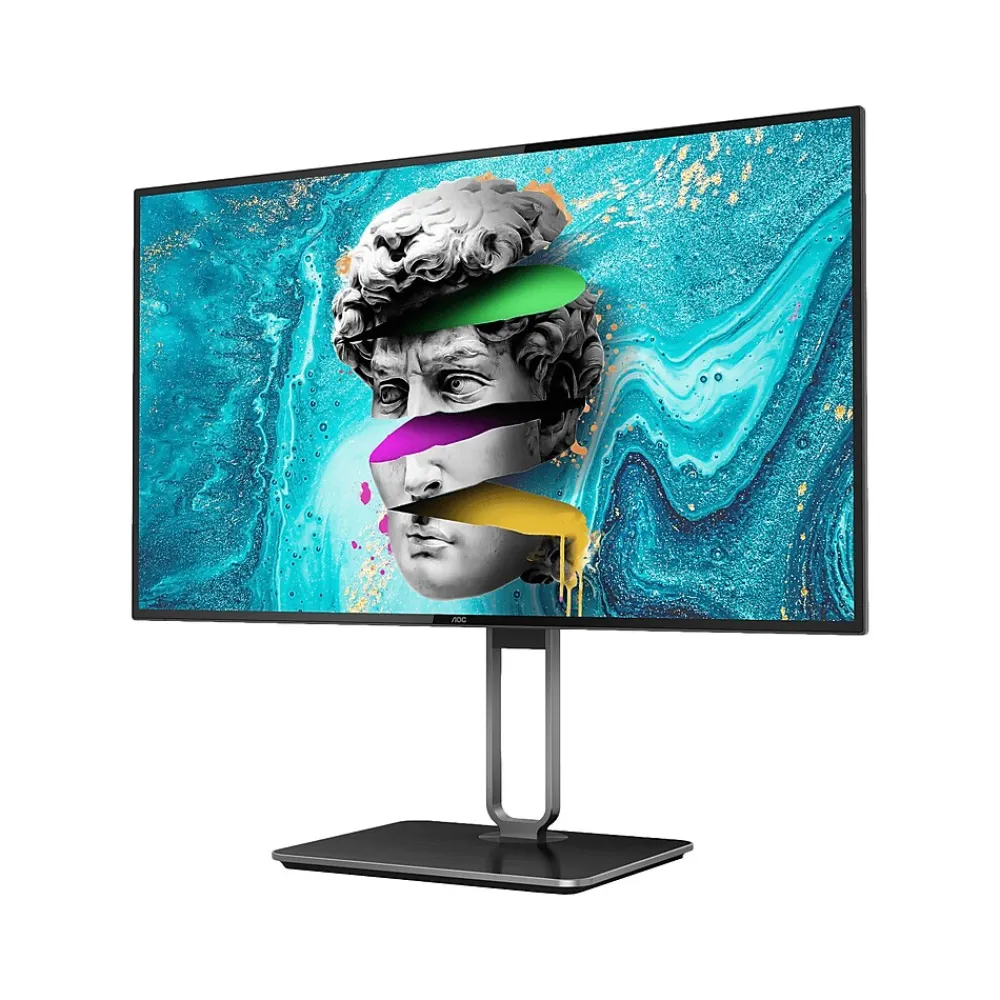 AOC U2 Series 27" 4K Ultra HD 60 Hz LCD Everyday Monitor, Black/Gray (U27U2DP)