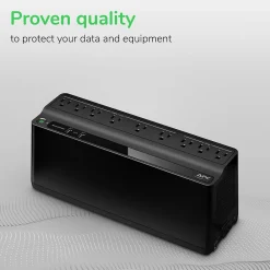 APC Back-UPS 850VA 9-Outlet Battery Backup & Surge Protector, Black (BE850G2)