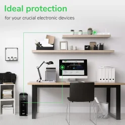 APC Series 1000VA Battery Backup 10-Outlet UPS, Black (BR1000MS)