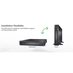 APC Smart-UPS X 3000 Rack/Tower LCDVA UPS, 7 Outlets, Black (SMX3000RMLV2UNC)