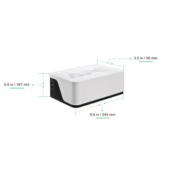 APC UPS Battery Backup & Surge Protector, 500VA UPS with 4 Backup Battery Outlets, USB Type-C, White (BE500G3)