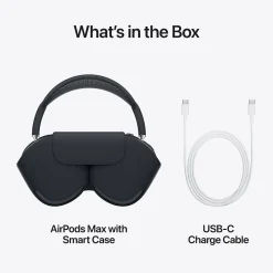 AirPods Max Wireless Active Noise Canceling Over-Ear Headset, USB-C, Bluetooth, Orange (MWW73AM/A)<Apple Best