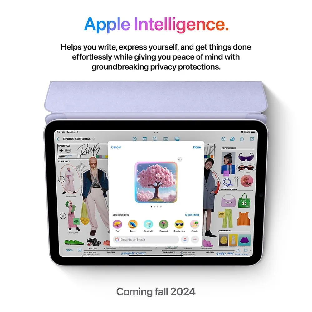 iPad mini (A17 Pro) 8.3" Tablet, Wi-Fi + Cellular, 128GB, Purple (MXPR3LL/A)<Apple Outlet